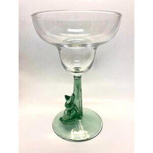 Siestaby CRISTAL D'ARQUES-DURAND Margarita Glass Green Cactus & Sombrero Figuri